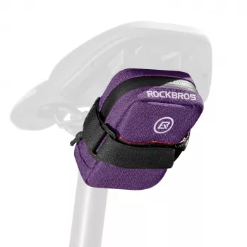 Rockbros F006 lille cykelsadelstaske, lilla