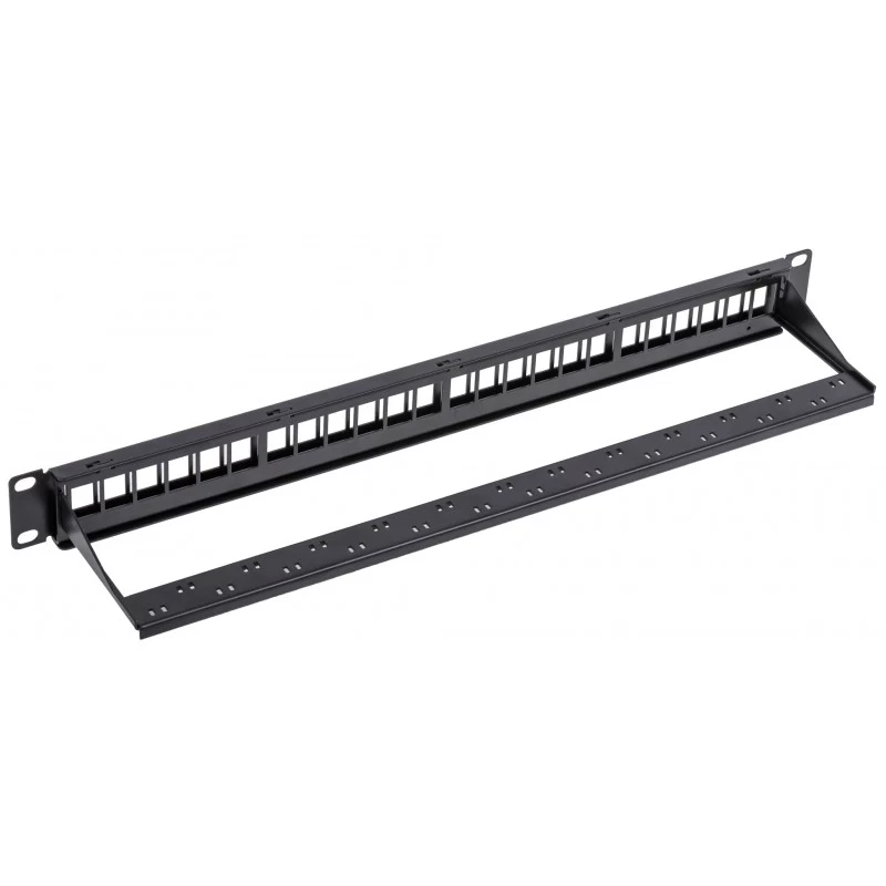 NETRACK 104-20 24-port Keystone patchpanel 1U 19 inch sort