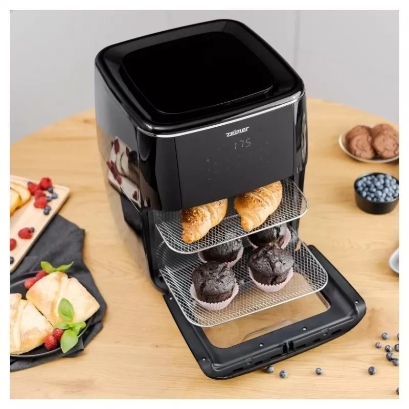 Zelmer ZAF7120 varmluftsfriture, sort