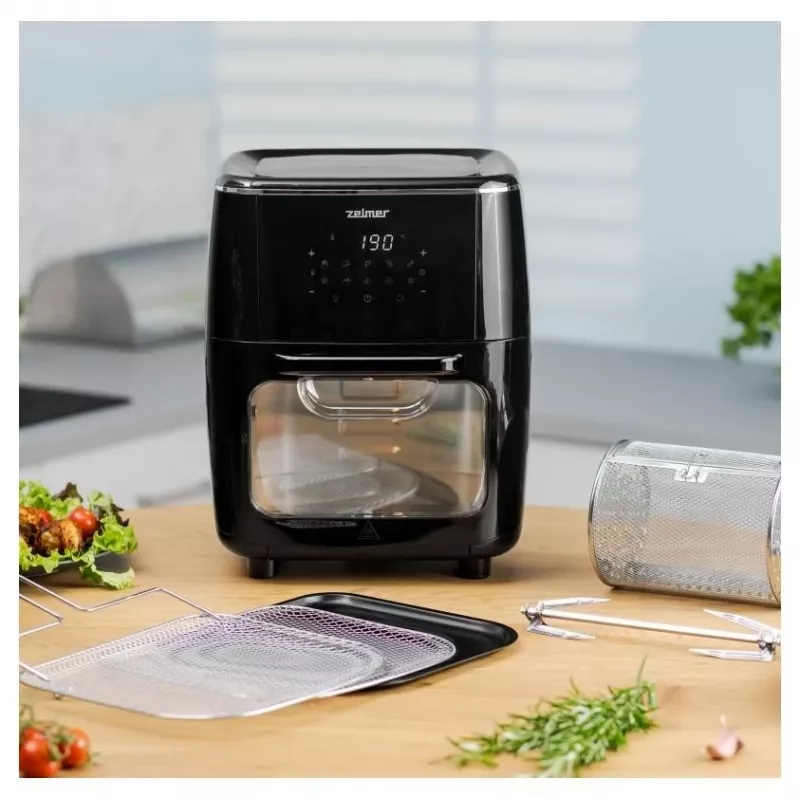 Zelmer ZAF7120 varmluftsfriture, sort