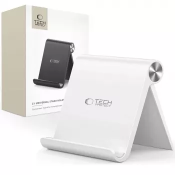 TECH-PROTECT Z1 universal standholder til smartphone & tablet, hvid