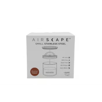 Airscape Aromabeholder af rustfrit stål, lille, børstet kobber