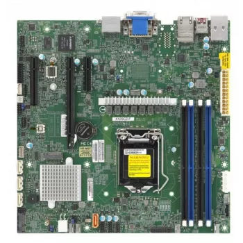 Supermicro X12SCZ-QF Micro ATX-bundkort, Intel C252, LGA 1200, DDR4, Dual Gigabit LAN, IPMI