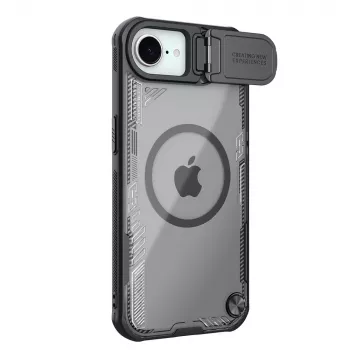 Nillkin Iceblade Prop Magnetic Case med objektivafdækning og standfod til iPhone 16e - sort