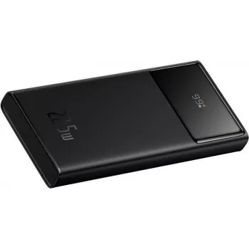 Baseus Star-Lord powerbank 10000mAh 22.5W med digitalt display og USB-C-kabel 30cm - sort