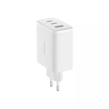 Baseus OS-Cube Pro 2xUSB-C + USB, 65W hvid
