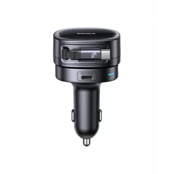 Baseus PrimeTrip VR1 60W billader med udtrækkeligt USB-C-kabel - sort
