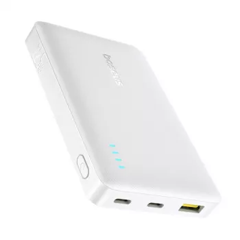 Baseus EnerFill FP21 10000 mAh 22.5W USB-A USB-C powerbank hvid