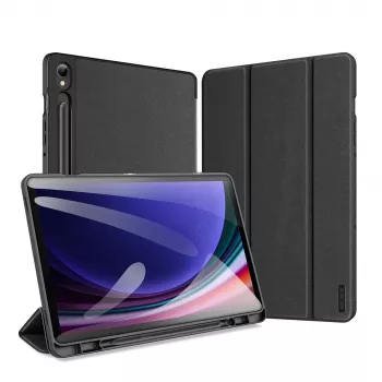 Dux Ducis Domo Folio Cover med Smart Sleep til Samsung Galaxy Tab S9 - sort