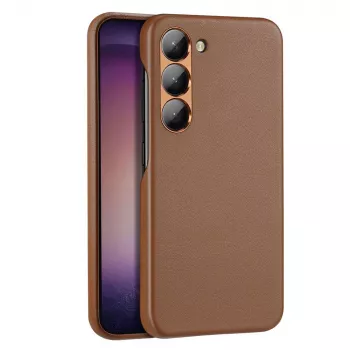 Dux Ducis Grit Cover til Samsung Galaxy S23+ - Elegant kunstlædercover brun