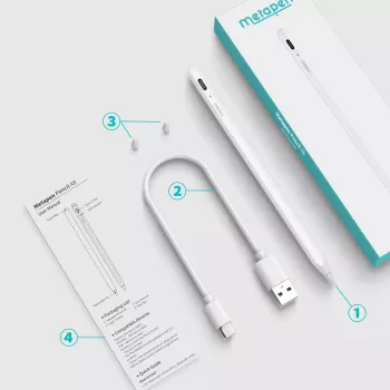 Metapen Pencil A8 til iPad hvid