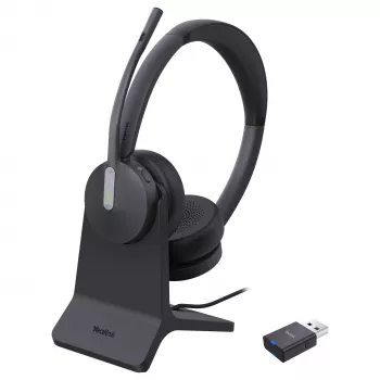 Yealink Headset WH64 Hybrid Dual med ladestation