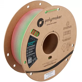 Polymaker HT-PLA 3D-printerfilament, 1,75 mm, 1 kg, Gradient Rainbow