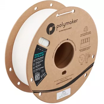 Polymaker HT-PLA-GF 3D-printerfilament, 1,75 mm, 1 kg, hvid
