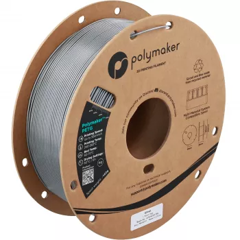 Polymaker PETG 3D-printerfilament, 1,75 mm, 1 kg, sølv (PB05010)