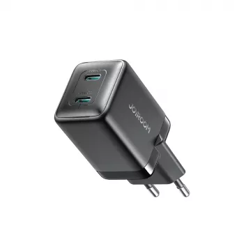 Joyroom JR-TCG17 45W 2x USB-C GaN-netoplader EU-stik sort