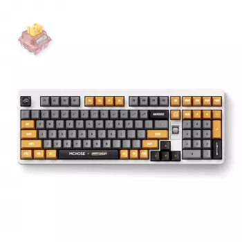 MCHOSE HW-UT98-4 Tri-Mode Mekanisk Tastatur 98 taster Hot-Swappable RGB Gasket Mount PBT Cherry Profile 4000 mAh