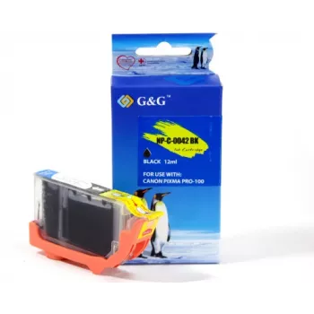 G&G Ninestar Kompatibel blækpatron til Canon CLI-42BK (6384B001) sort