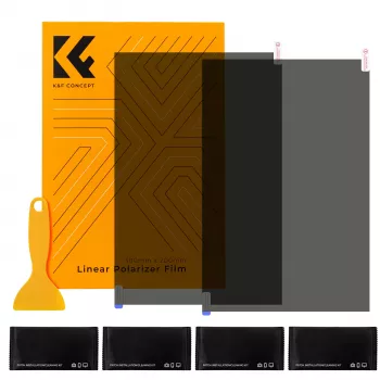 K&F Concept polarisationsfolie-sæt 2x 300x200mm (11,8x7,9 inch) med tilbehør KF31.076
