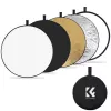 K&F Concept 5-i-1 rund reflektor 110cm med diffusor og bæretaske - KF18.0003