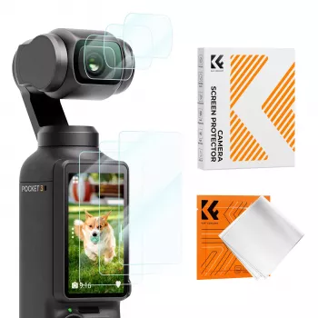 KF 6-Pack 9H Tempered Glass Screen and Lens Protector Set for DJI Osmo Pocket 3