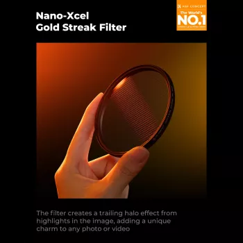 K&F Nano-X MRC Gold Streak Anamorphic Flare-filter 49mm