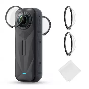 K&F Concept 2-Pack Tempered Glass Lens Protector for Insta360 X5 KF31.185