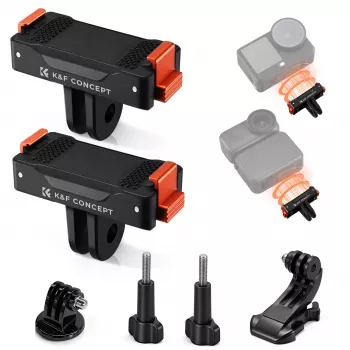 KF 2-pak magnetisk hurtigskifteholder til DJI Osmo Action 6 / Nano, GoPro og 1/4 inch (KF12.0029)