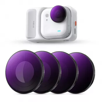 K&F Concept 4-pak 2-i-1 ND/PL-filtersæt ND8/PL ND16/PL ND32/PL ND64/PL til Insta360 GO Ultra, SKU.1673