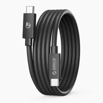 ORICO USB4 Thunderbolt 5-kabel 80Gbps 240W USB-C til USB-C 1,5m sort