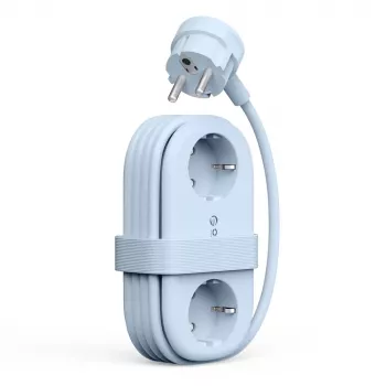 ORICO AP3 65W GaN power strip 6-i-1, 2x AC + 2x USB-A + 2x USB-C, blå