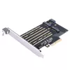 ORICO PDM2 PCIe 3.0 x4 M.2 NVMe & SATA SSD Adapter Card - Black