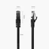 ORICO PUG-C6 CAT6 Ethernet-patchkabel 30m - sort
