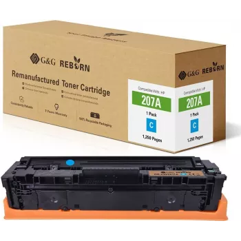 G&G GR-HW2211A Reborn toner cyan, erstatning for HP 207A / W2211A