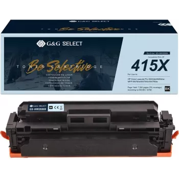 G&G Select XL tonerkassette som erstatning for HP 415X / W2030X - sort, høj kapacitet