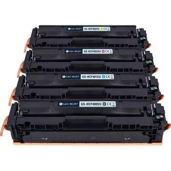G&G Select XL toner erstatning for HP 201X / Canon 045H 4-pak (sort, cyan, magenta, gul)