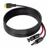FOSSIBOT XT90-MC4 solcellekabel, 5 m, sort