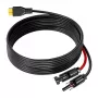 FOSSIBOT XT90-MC4 solcellekabel, 5 m, sort