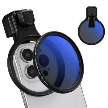 K&F Concept 67mm Circular Polarizer CPL Filter with Clip for Smartphone - KF15.0027