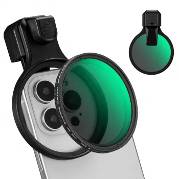K&F Concept KF15.0026 variabelt ND-filter ND2-ND32 67mm clip-on til smartphone