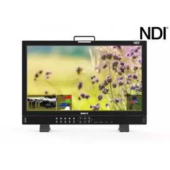 SWIT ELECTRONICS BM-245-NDI 23,8 inch 4K NDI videomonitor - Full HD QLED-display med 3D LUT