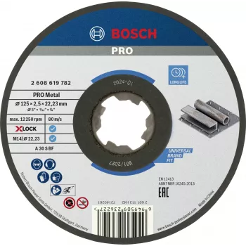 Bosch Standard til Metal X-LOCK skæreskive 125 mm (2608619782)