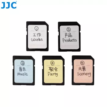 JJC 120x Hukommelseskort-etiketter Stickers Tags til SD MicroSD CF XQD