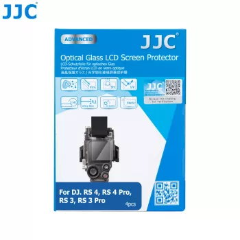 JJC 4x hærdet glas skærmbeskytter til DJI RS 3 / RS 3 Pro / RS 4 / RS 4 Pro Gimbal LCD