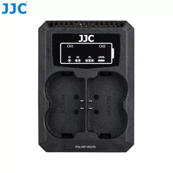 JJC dual USB-oplader til Fujifilm NP-W235