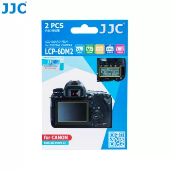 JJC 2x LCD-skærmbeskytter + top-LCD-beskytter til Canon 6D Mark II
