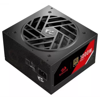 Redragon Master GC-MS03 1000W-strømforsyning, 80 PLUS Standard, ATX, ikke-modulær, 120 mm-blæser, sort
