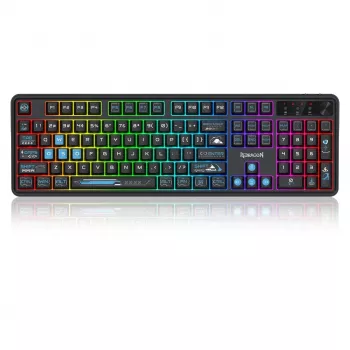 Redragon Volcano K526BB-WL trådløst gaming-membrantastatur, belyst, sort
