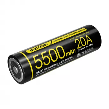 Nitecore 21700 Li-ion batteri 5500mAh 20A 3,6V Button Top