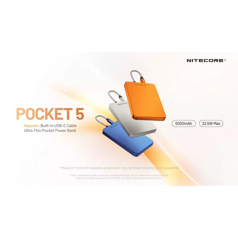 Nitecore Powerbank POCKET 5 blå